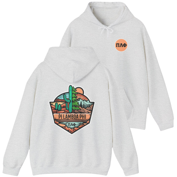 Pi Lambda Phi Graphic Hoodie|  Desert Mountains on Sale