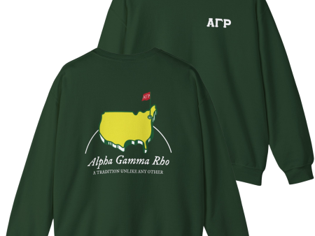 Alpha Gamma Rho Graphic Crewneck Sweatshirt | The Masters Hot on Sale