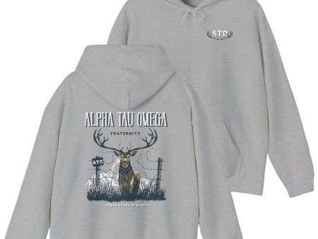 Alpha Tau Omega Graphic Hoodie | Big Buck Online Sale