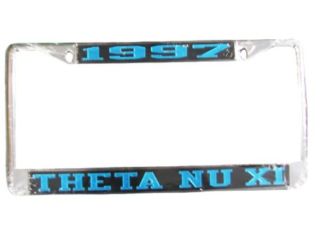 Theta Nu Xi 1997 License Frame For Sale