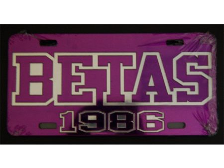 Sigma Lambda Beta  Betas  License Plate Hot on Sale