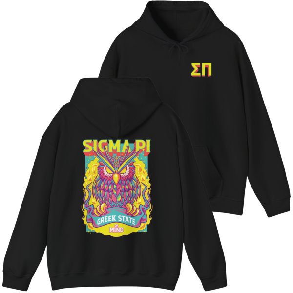 Sigma Pi Graphic Hoodie | Woodstock Owl Online Sale