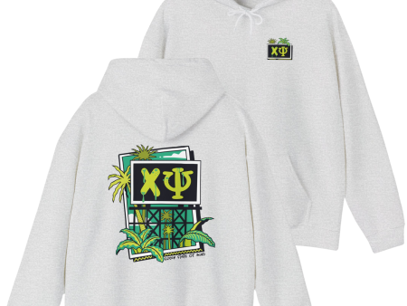 Chi Psi Graphic Hoodie | Tropical Billboard Online Hot Sale