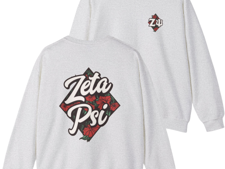 Zeta Psi Graphic Crewneck Sweatshirt | Aloha Sale