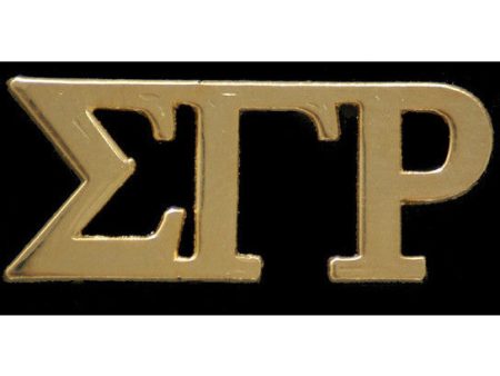 Sigma Gamma Rho Gold Greek Letter Lapel Pin Supply