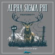 Alpha Sigma Phi Graphic T-Shirt | Big Buck Cheap