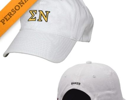 Sigma Nu Personalized White Hat Supply