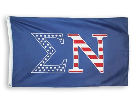 Sigma Nu Stars and Stripes Flag Discount