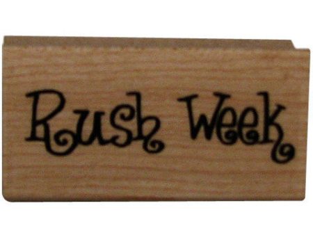 Rush Week Rubber Stamp For Cheap