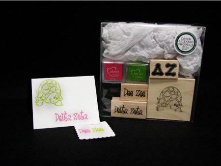 Delta Zeta Rubber Stamp Kit Online Sale