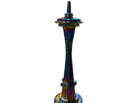 3  Space Needle Electroplated Statue For Sale