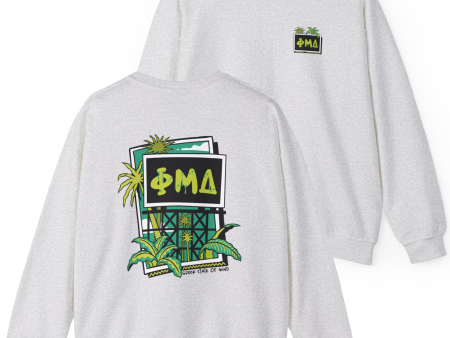 Phi Mu Delta Graphic Crewneck Sweatshirt | Tropical Billboard Supply