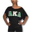 AKA Dolman Sleeve with Twill Letters on Sale