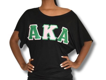 AKA Dolman Sleeve with Twill Letters on Sale