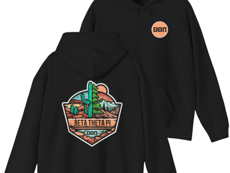 Beta Theta Pi Graphic Hoodie | Desert Mountains Online Hot Sale