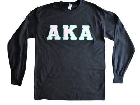 AKA L SLV T-shirt 3D letters For Discount