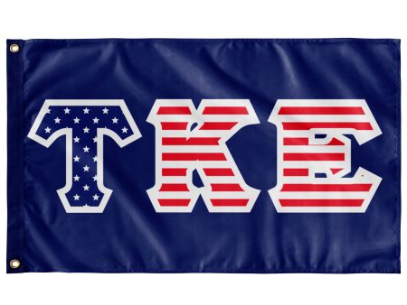 Tau Kappa Epsilon American Letter Flag For Discount