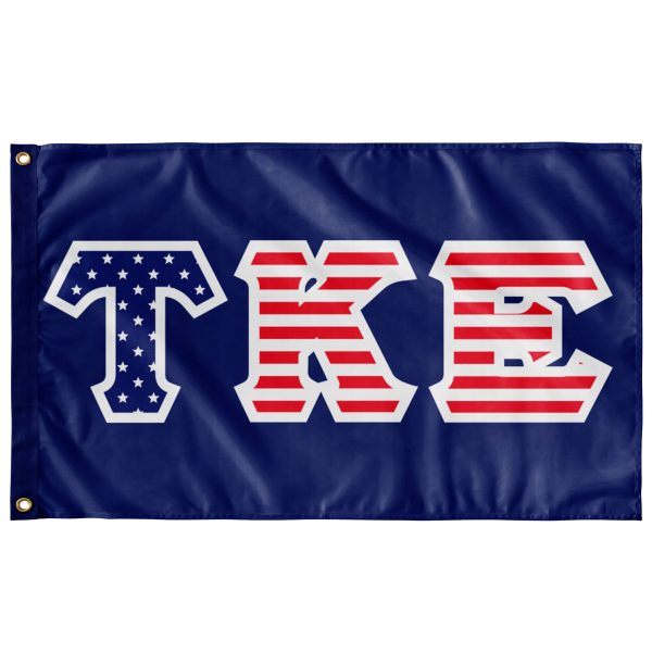 Tau Kappa Epsilon American Letter Flag For Discount