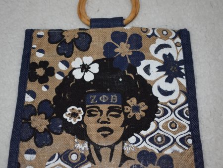 Zeta Painted Jute Bag Fashion