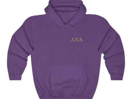 Lambda Chi Alpha Graphic Hoodie  | Gold Letters LC Discount