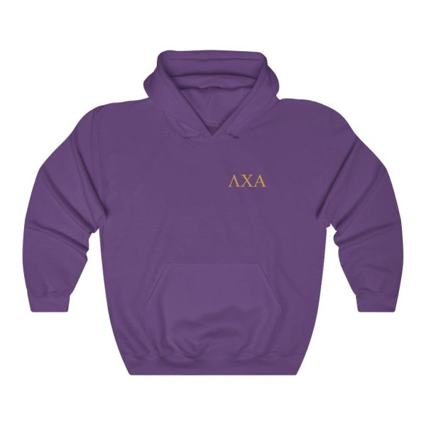 Lambda Chi Alpha Graphic Hoodie  | Gold Letters LC Discount