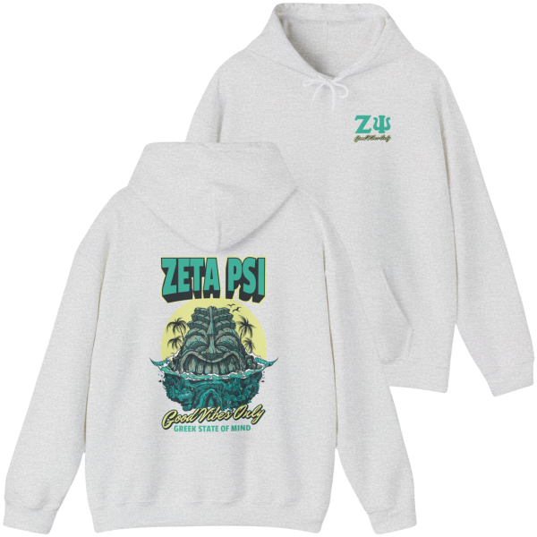 Zeta Psi Graphic Hoodie | Good Vibes Only Fashion