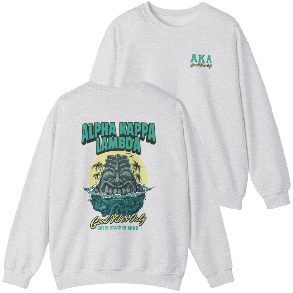 Alpha Kappa Lambda Graphic Crewneck Sweatshirt | Good Vibes Only Online Sale