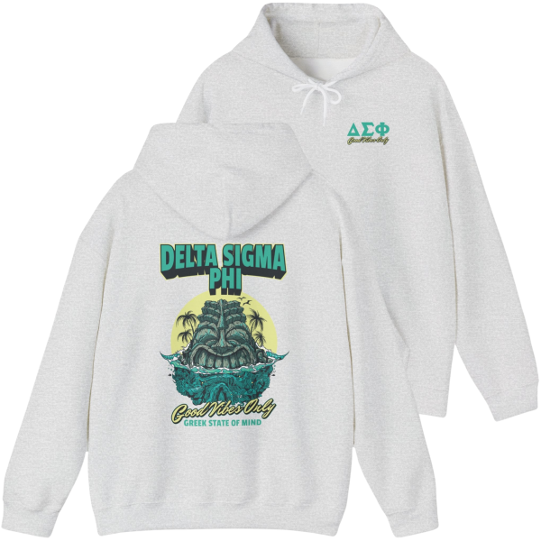 Delta Sigma Phi Graphic Hoodie | Good Vibes Only For Sale