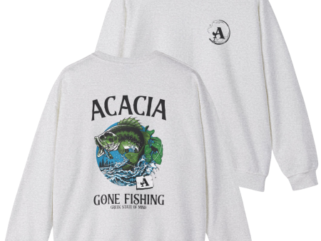 Acacia Graphic Crewneck Sweatshirt | Gone Fishing Online now