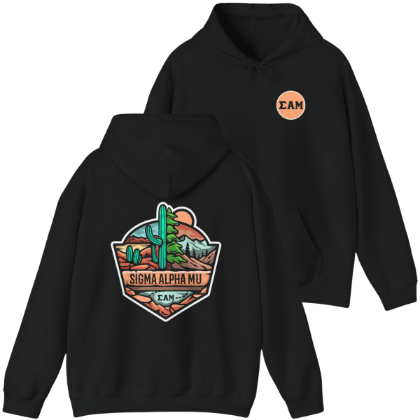 Sigma Alpha Mu Graphic Hoodie | Desert Mountains Online