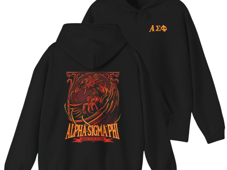 Alpha Sigma Phi Graphic Hoodie | Rising Phoenix on Sale