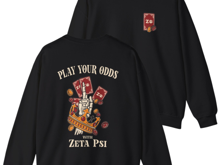 Zeta Psi Graphic Crewneck Sweatshirt | Play Your Odds Online