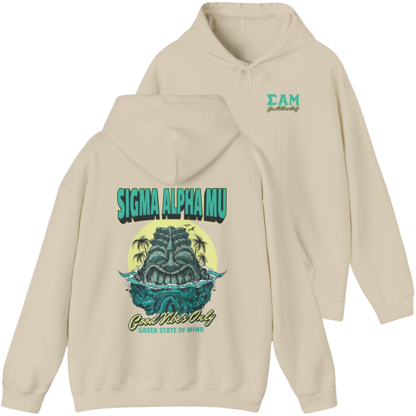 Sigma Alpha Mu Graphic Hoodie | Good Vibes Only Cheap