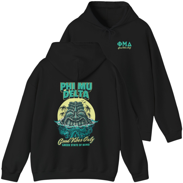 Phi Mu Delta Graphic Hoodie | Good Vibes Only For Discount