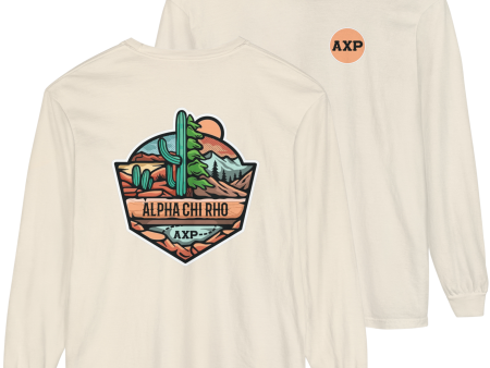 Alpha Chi Rho Graphic Long Sleeve | Desert Mountains For Sale