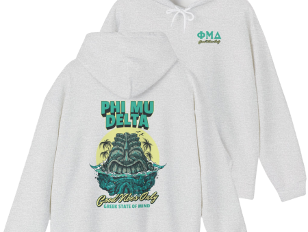 Phi Mu Delta Graphic Hoodie | Good Vibes Only For Discount