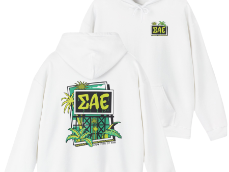 Sigma Alpha Epsilon Graphic Hoodie | Tropical Billboard For Discount