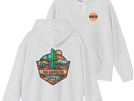 Phi Kappa Psi Graphic Hoodie | Desert Mountains For Sale