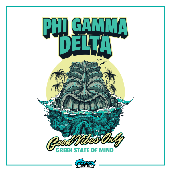 Phi Gamma Delta Graphic Hoodie | Good Vibes Only For Sale