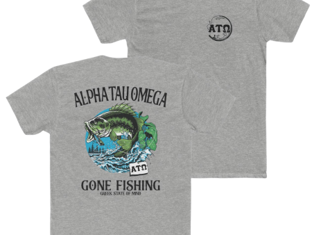 Alpha Tau Omega Graphic T-Shirt | Gone Fishing Hot on Sale