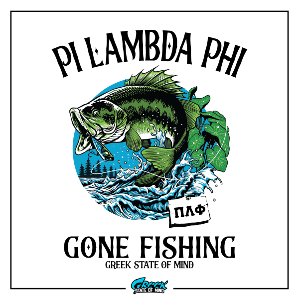 Pi Lambda Phi Graphic Hoodie | Gone Fishing Discount