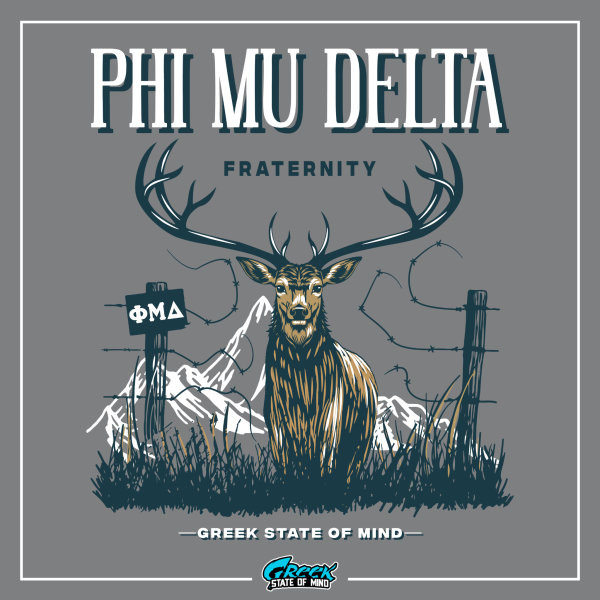 Phi Mu Delta Graphic Hoodie | Big Buck Sale