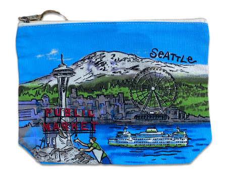 Space Needle Canvas Pouch Sale