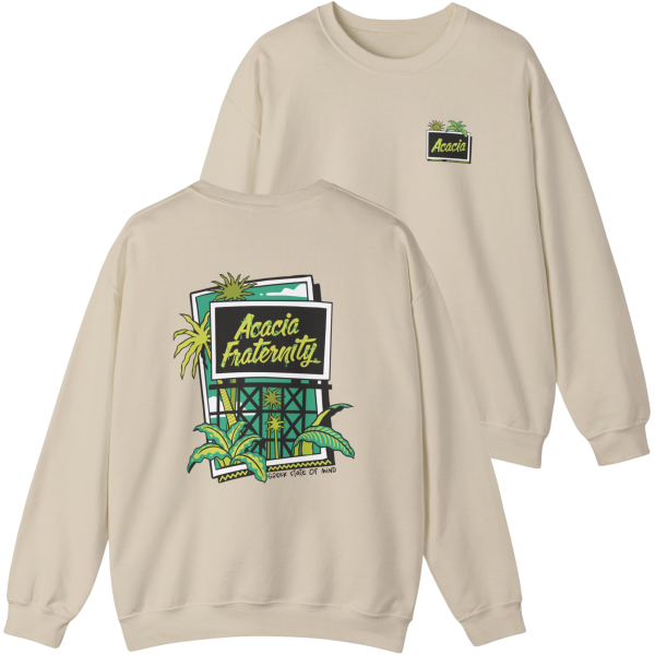 Acacia Graphic Crewneck Sweatshirt | Tropical Billboard Fashion