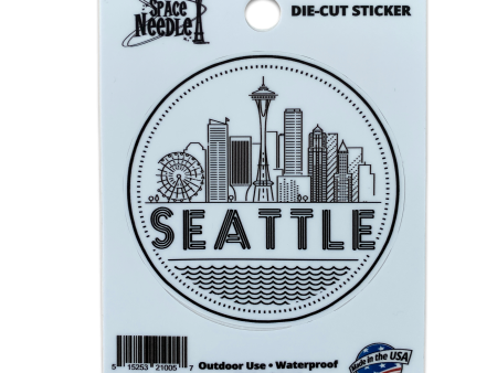 Seattle Lines Sticker For Sale