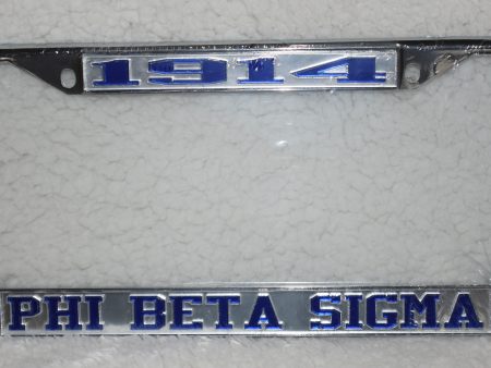 1914 Phi Beta Sigma License Frame For Discount