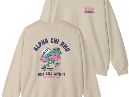 Alpha Chi Rho Graphic Crewneck Sweatshirt | Alligator Skater Discount