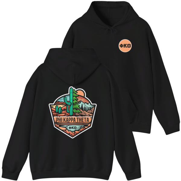 Phi Kappa Theta Graphic Hoodie | Desert Mountains Fashion