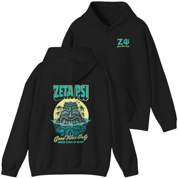 Zeta Psi Graphic Hoodie | Good Vibes Only Fashion