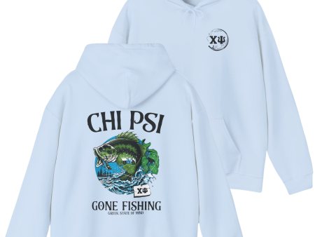 Chi Psi Graphic Hoodie | Gone Fishing Online Sale